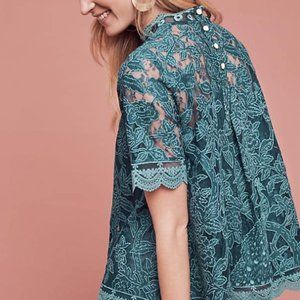 Anthropologie HD in Paris Lace Top Sz 8